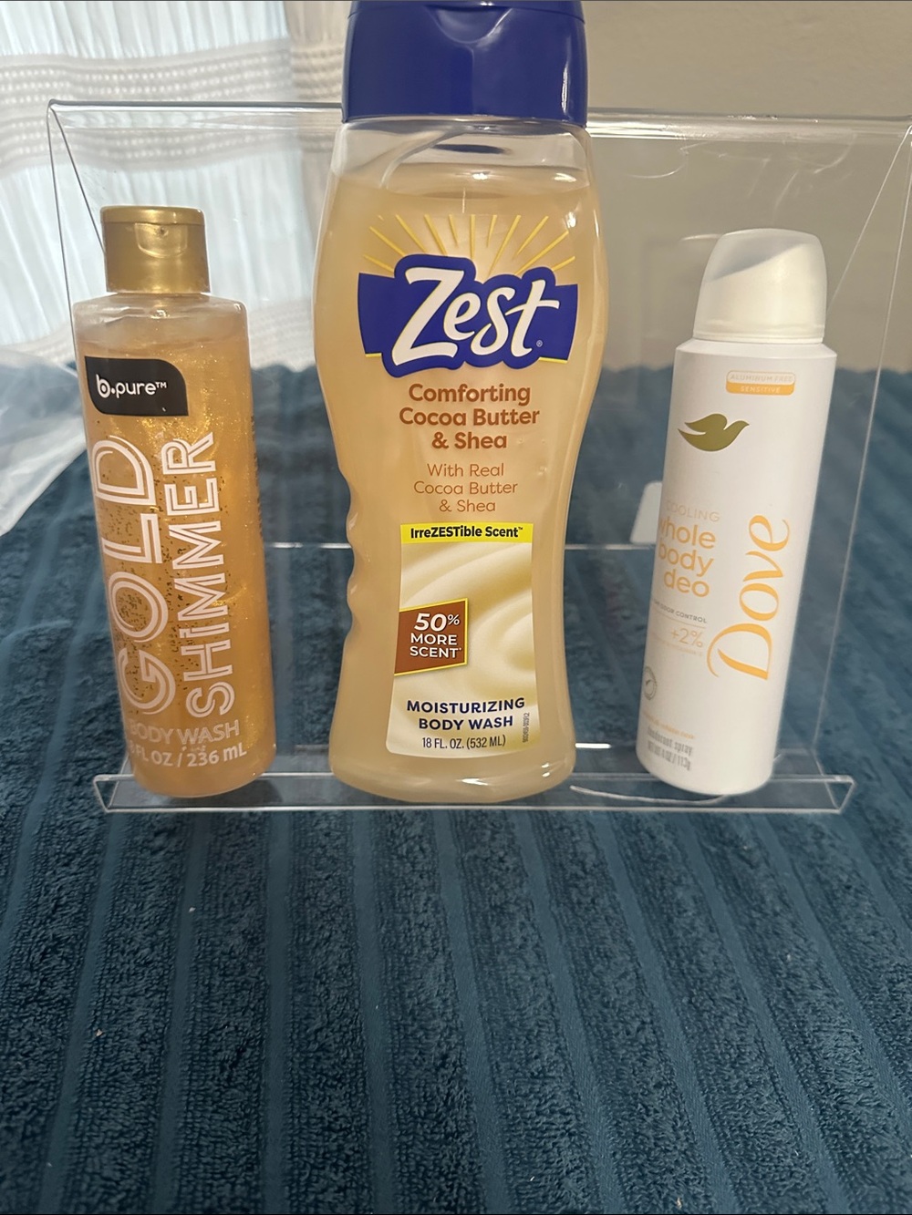 Zest Comforting Cocoa Butter & Shea Moisturizing Body Wash - 3 item bundle. NWT